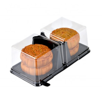 Retail Disposable Clear Blister Food Plastic Cake Packaging Box