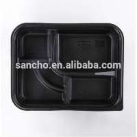 disposable takeaway plastic blister lunch box with clear lid