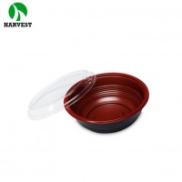 Takeout red black rice packing plastic disposable food container