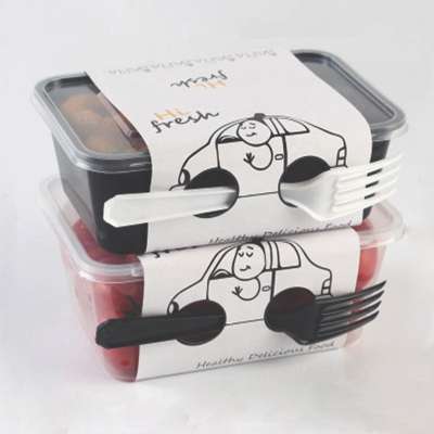 Food boxes food container beautiful disposable hard plastic PP food storage container