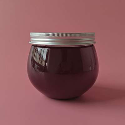 Wholesale plastic tube round candy packaging jar with metal lid