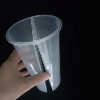 Separate taste dual-purpose clean transparent plastic milk tea isolation cup