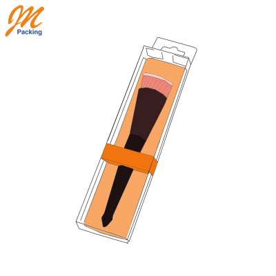 Customized brush packaging box, Plastic make up blister brush box